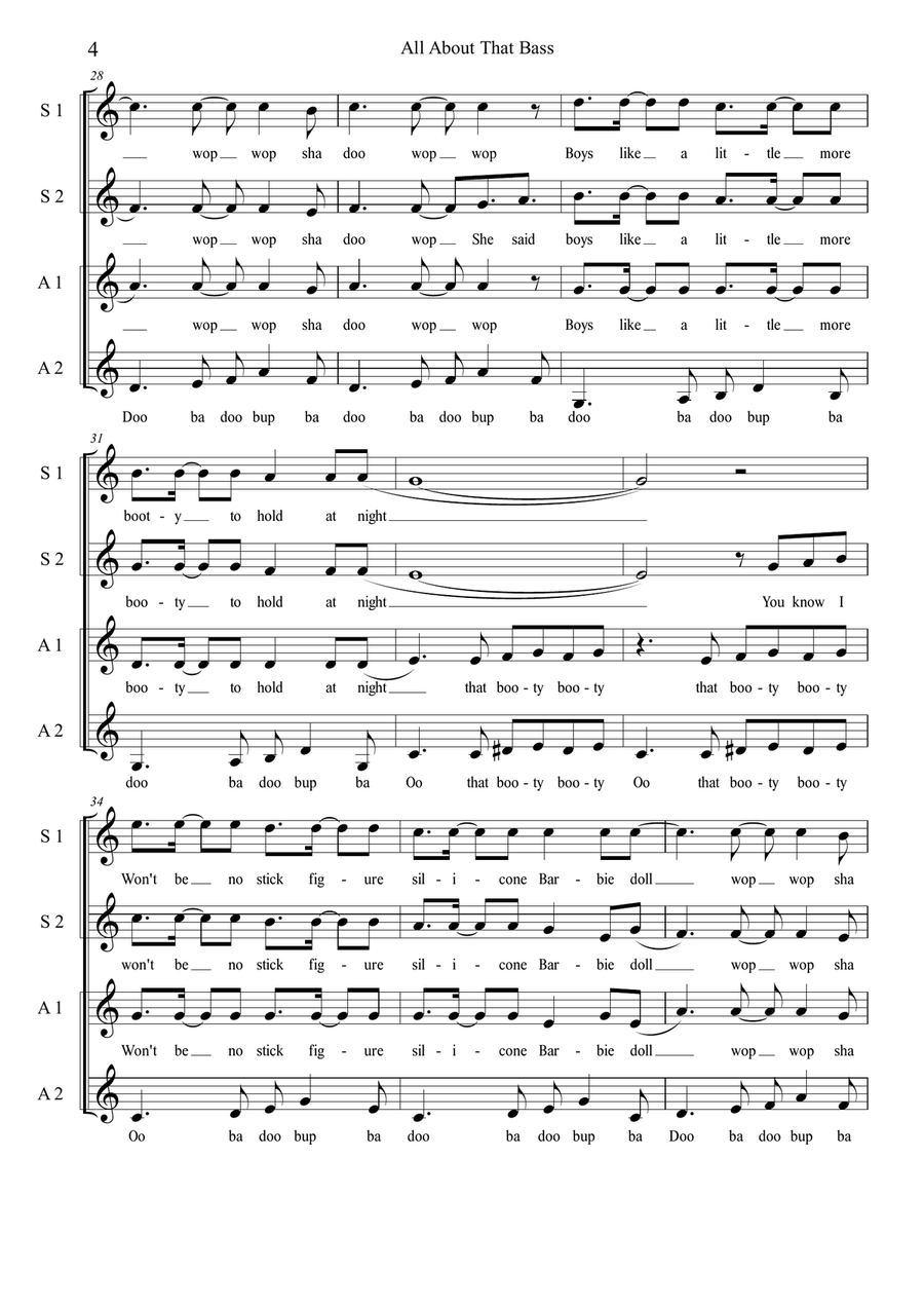 All About That Bass All About That Bass SSAA scores gallery preview page 4