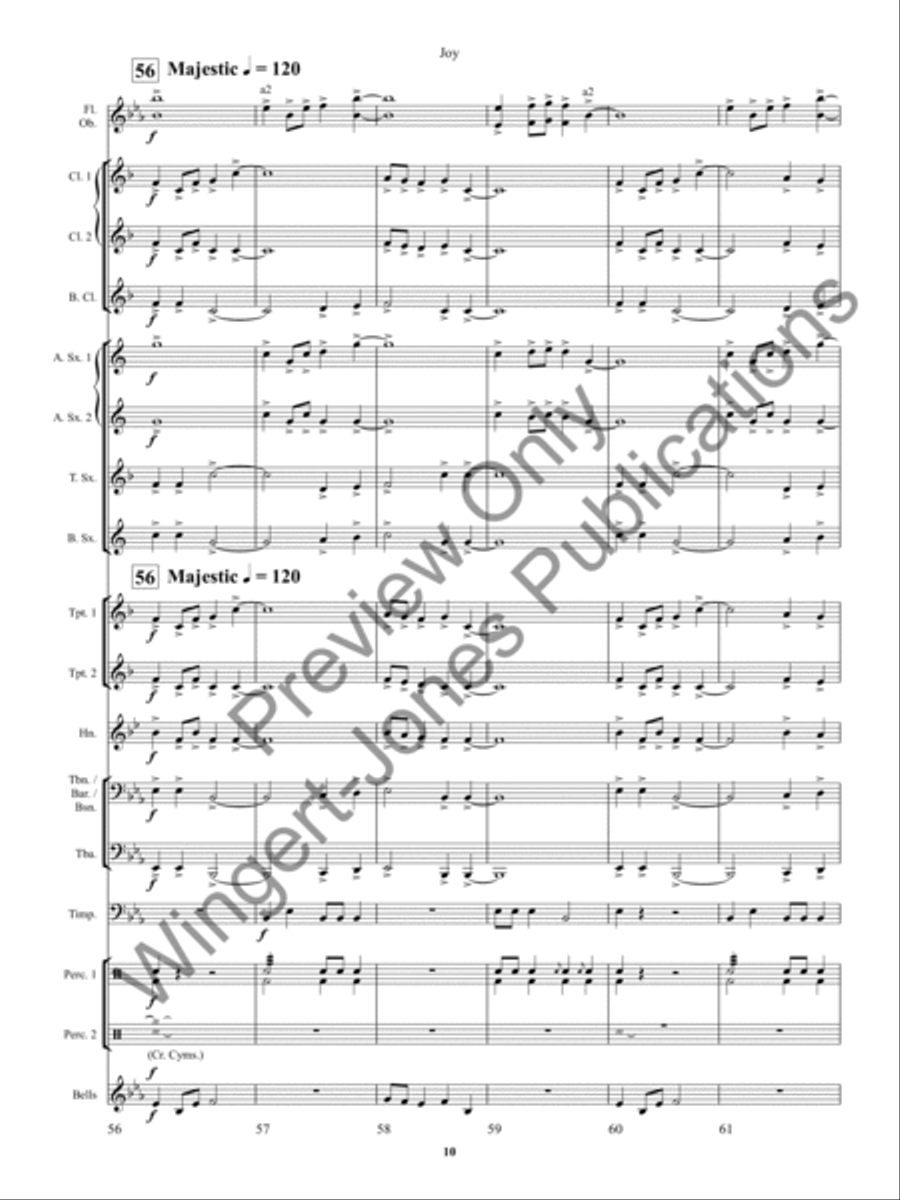 Joy Concert Band scores gallery preview page 14