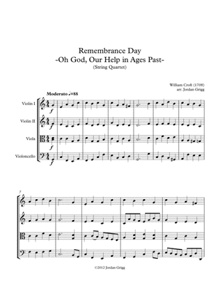 Remembrance Day. 'Oh God, Our Help in Ages Past' (String Quartet)