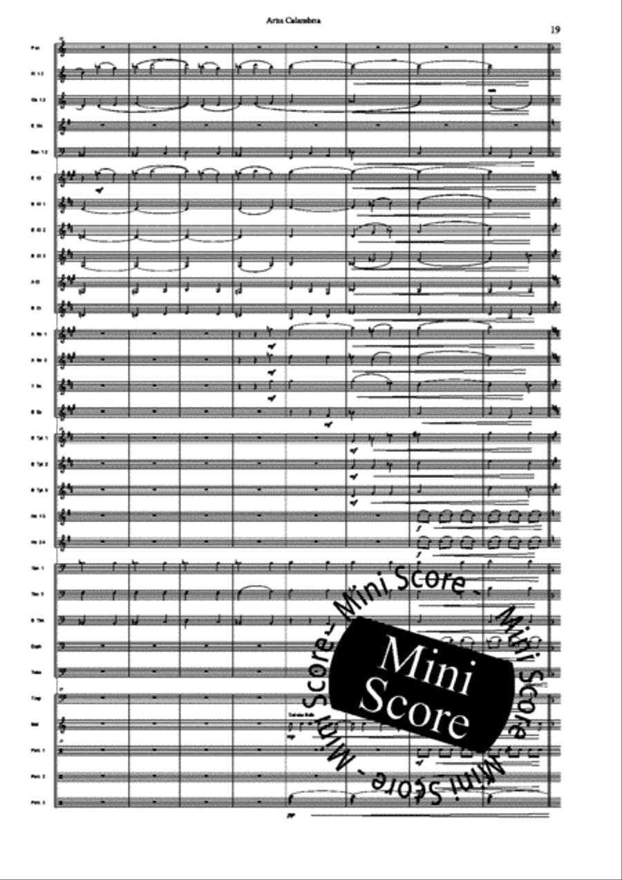 Artis Calambria Artis Calambria Concert Band scores gallery preview page 21