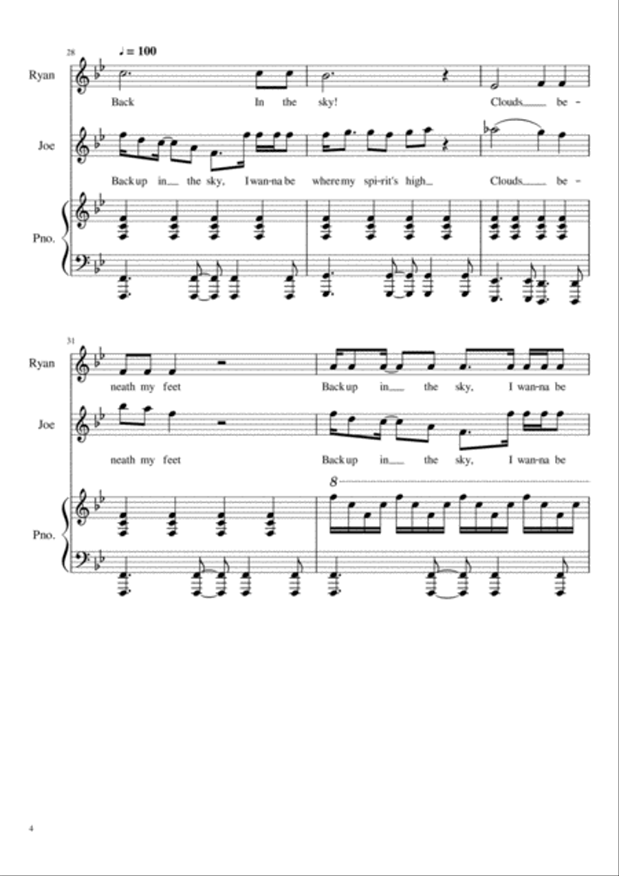 Back Up In The Sky Piano scores gallery preview page 4