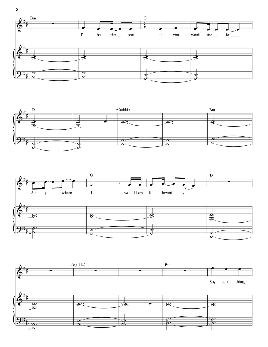 Say Something Piano, Vocal scores gallery preview page 2