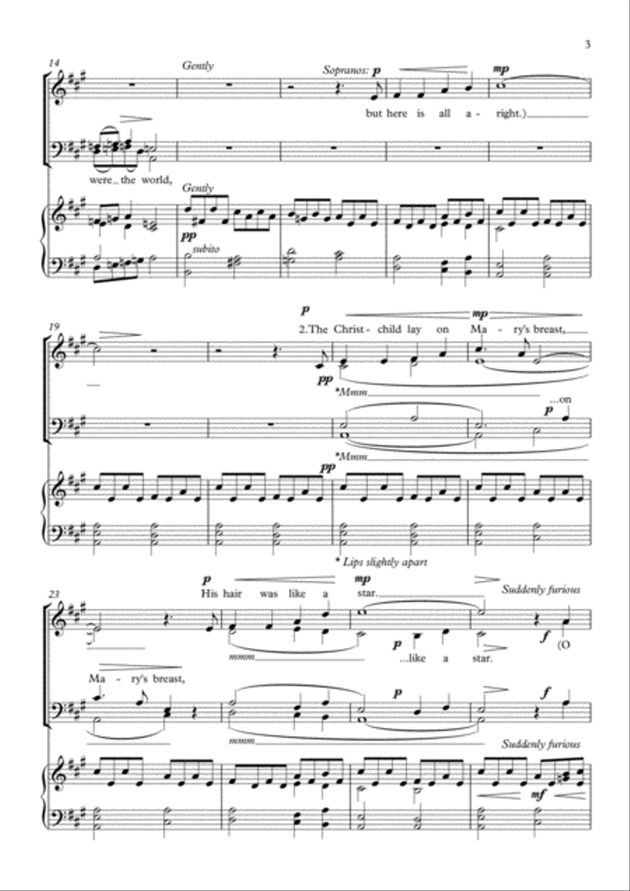 The Christ-Child 4-Part scores gallery preview page 3