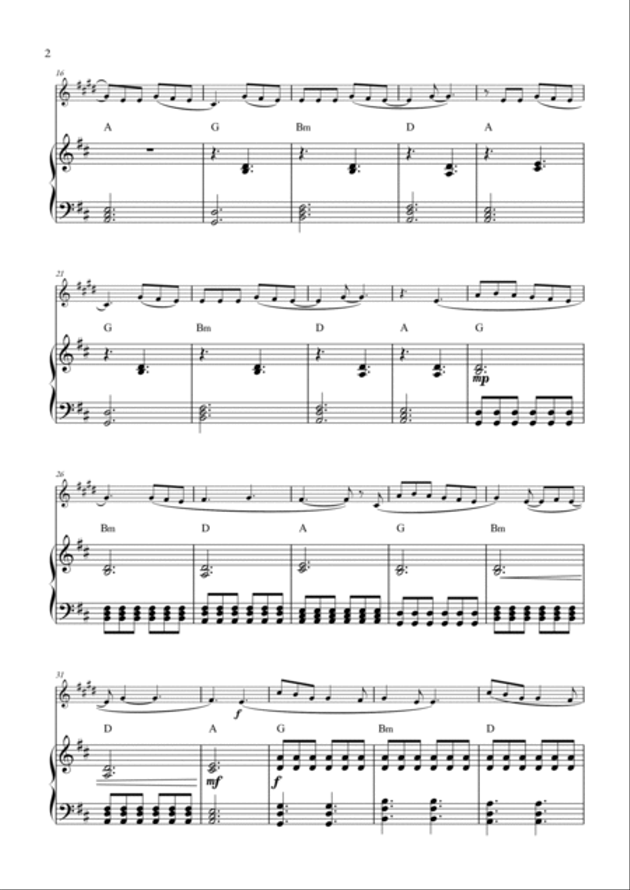 Dandelions B-Flat Clarinet scores gallery preview page 2