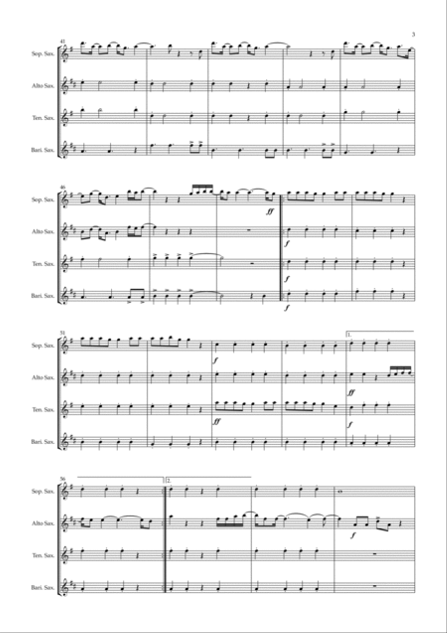 Love Me Like You Do Love Me Like You Do Woodwind Quartet scores gallery preview page 3