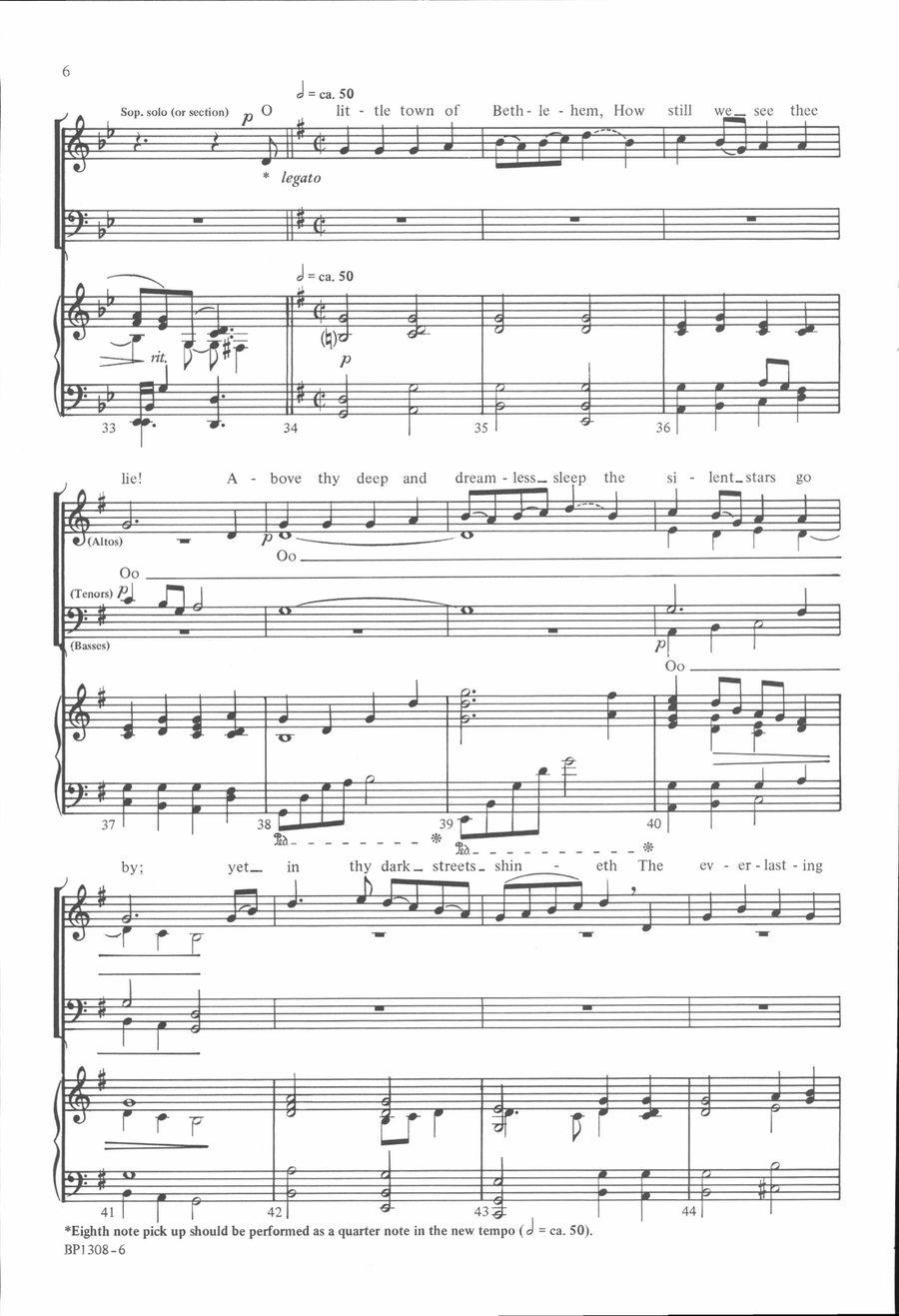 Christmas Choral Fantasy 4-Part scores gallery preview page 6