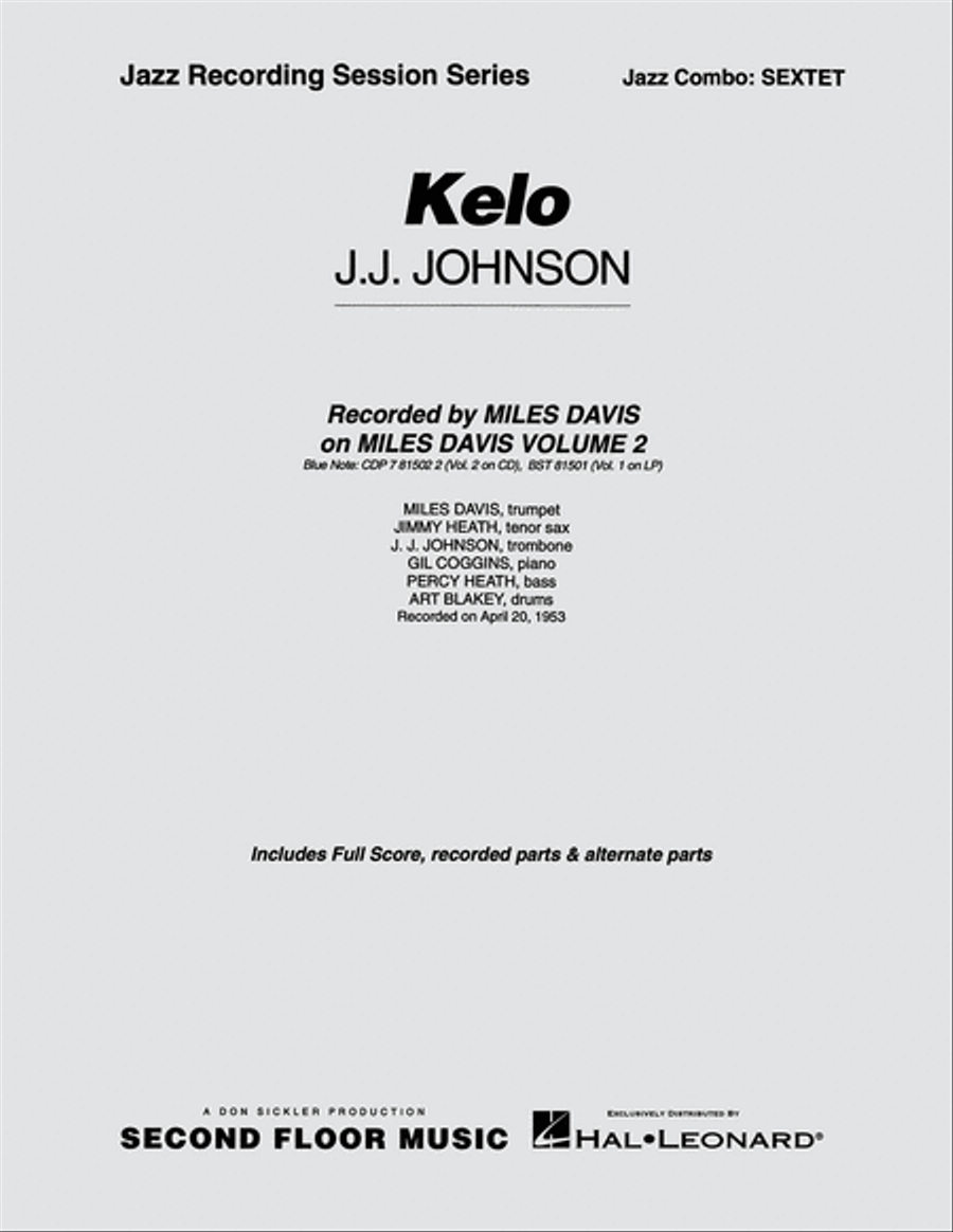 Kelo Kelo Jazz Ensemble scores gallery preview page 1