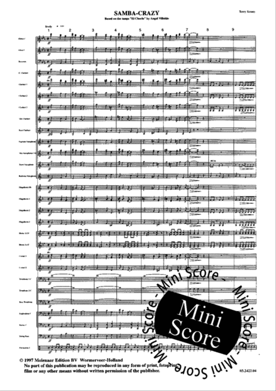 Samba Crazy Big Band scores gallery preview page 5