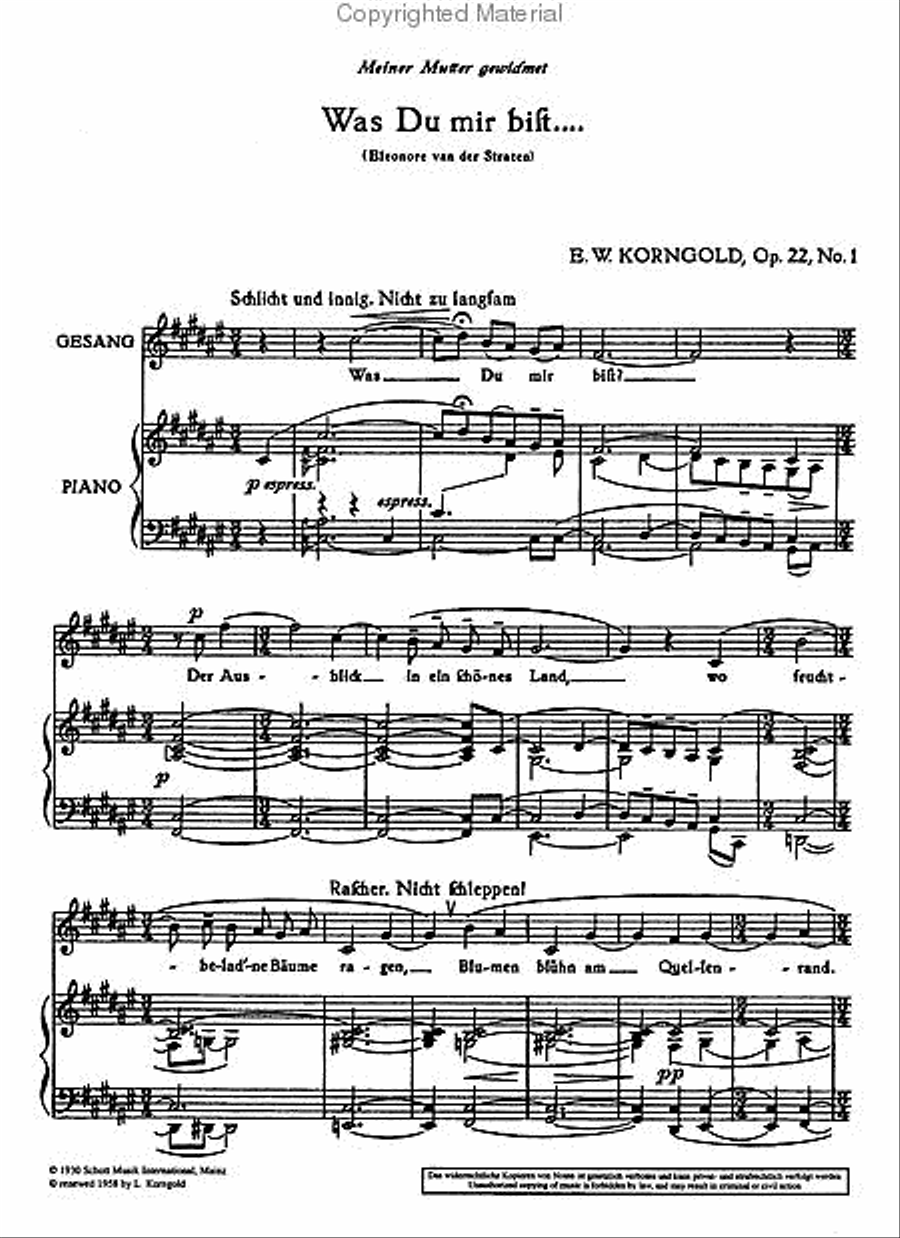 3 Songs Op. 22
