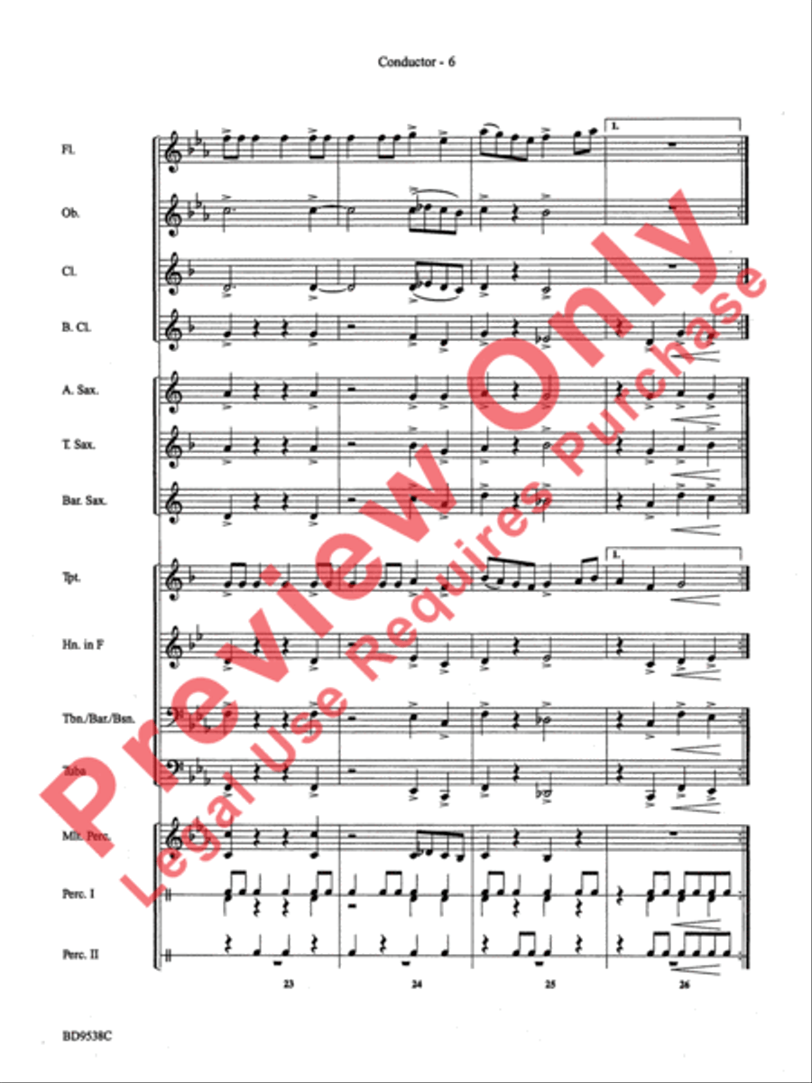 Excelcia Concert Band scores gallery preview page 8