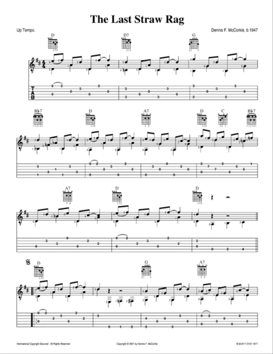 The Last Straw Rag Acoustic Guitar scores gallery preview page 3