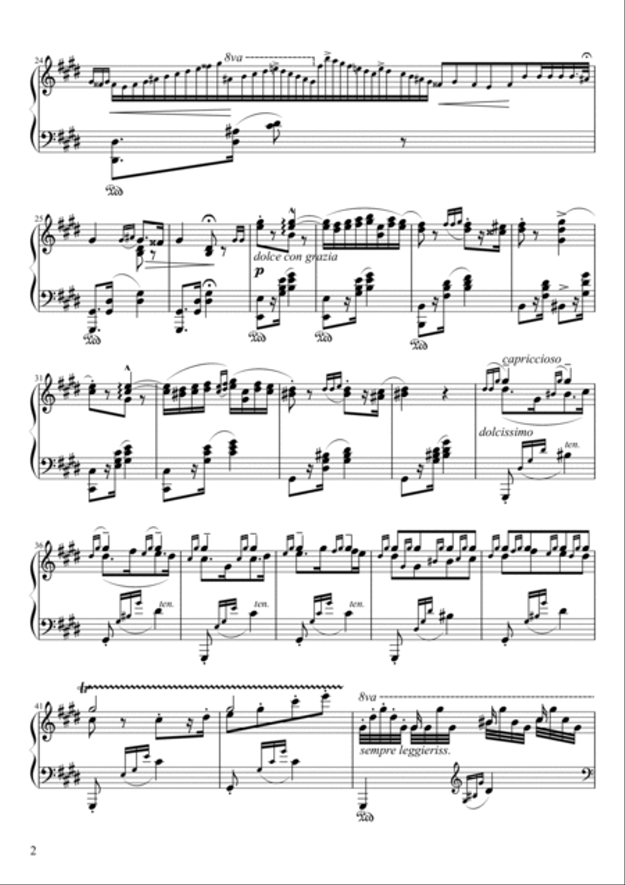 Hungarian Rhapsody No. 2 Piano Solo scores gallery preview page 2
