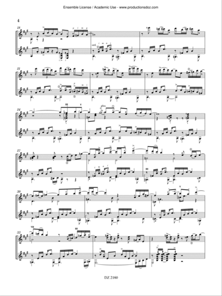 Obrío Classical Guitar scores gallery preview page 4