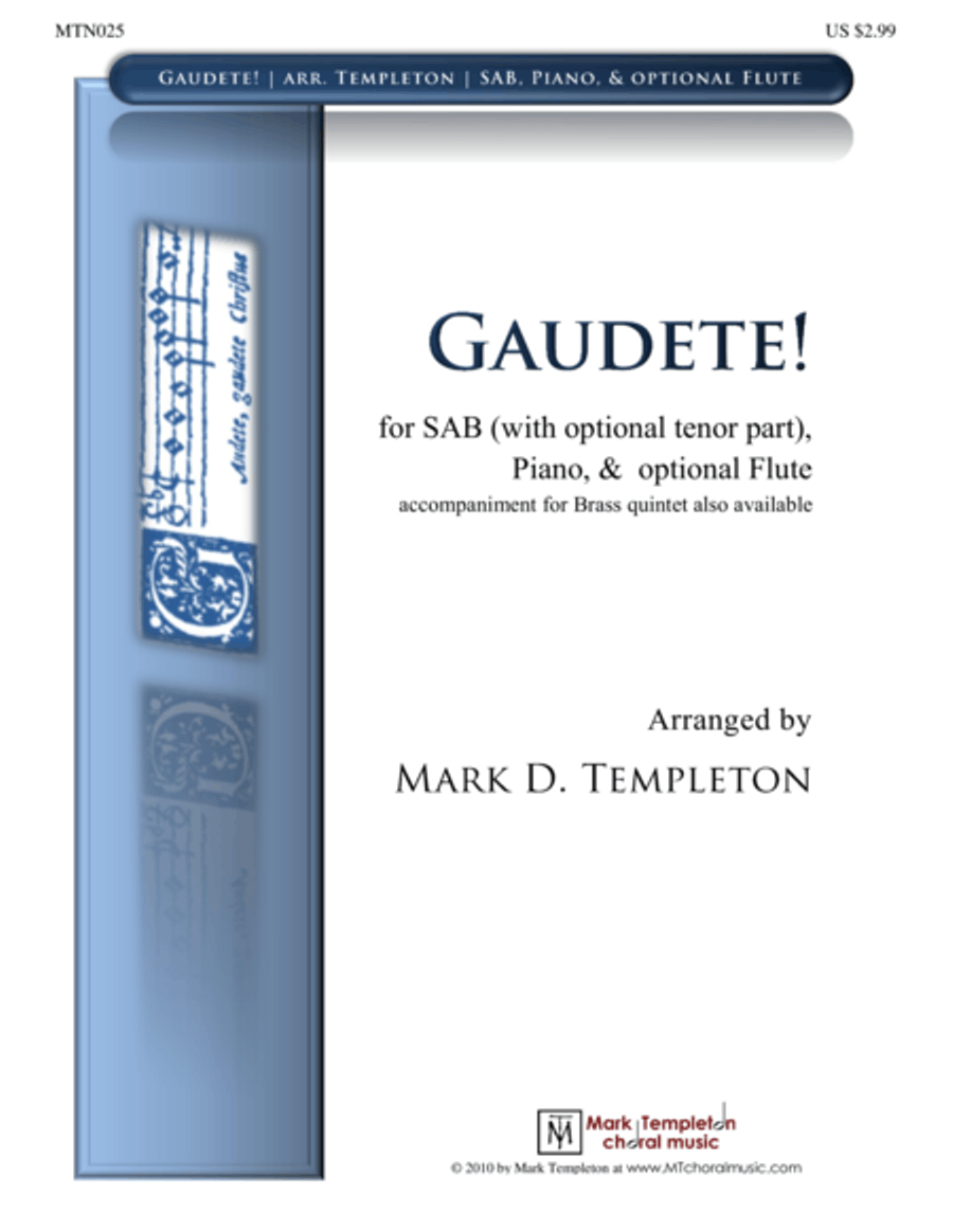 Gaudete! 4-Part scores gallery preview page 1