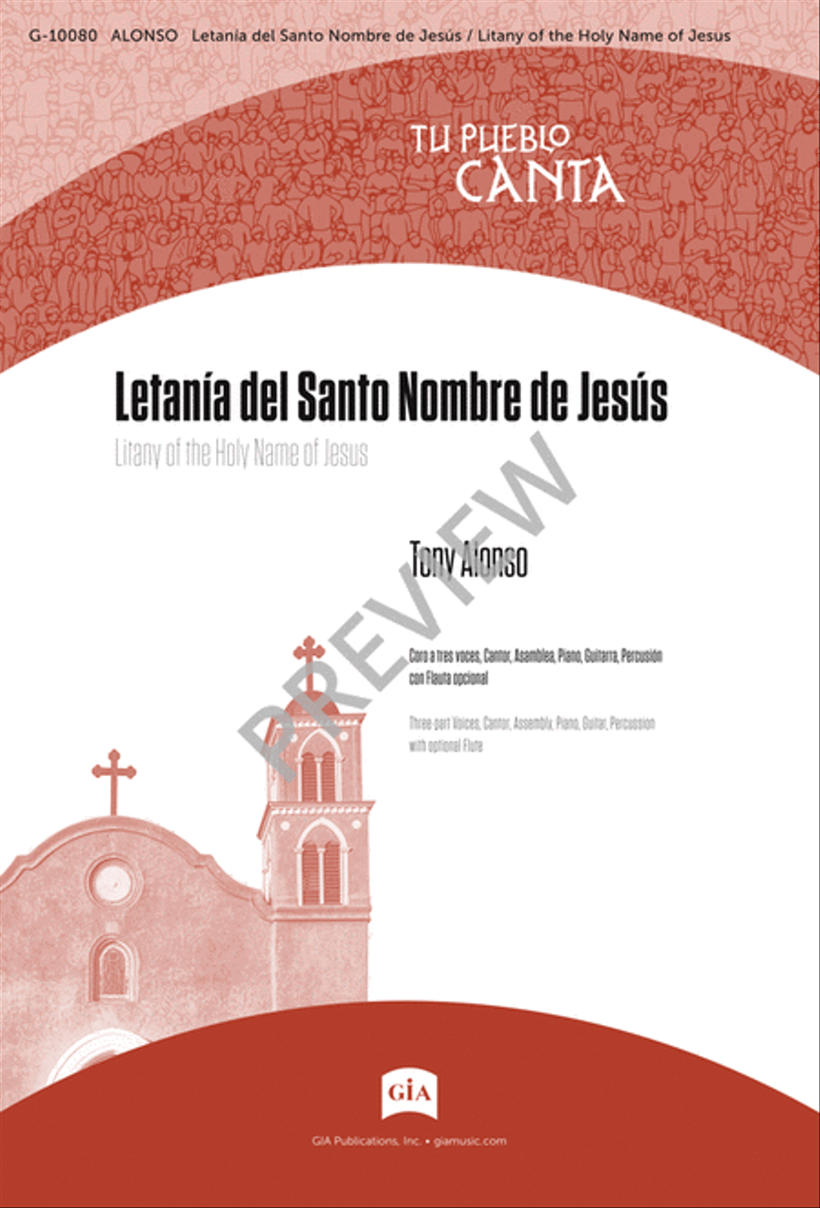 Letanía del Santo Nombre de Jesús 3-Part scores gallery preview page 2