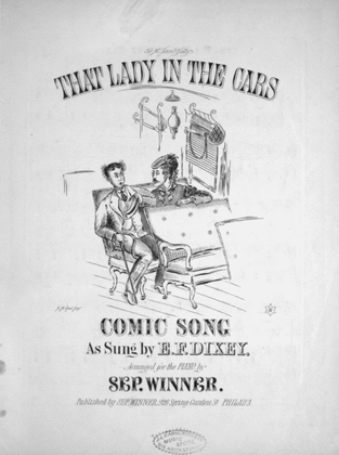 That Lady in the Cars. Comic Song