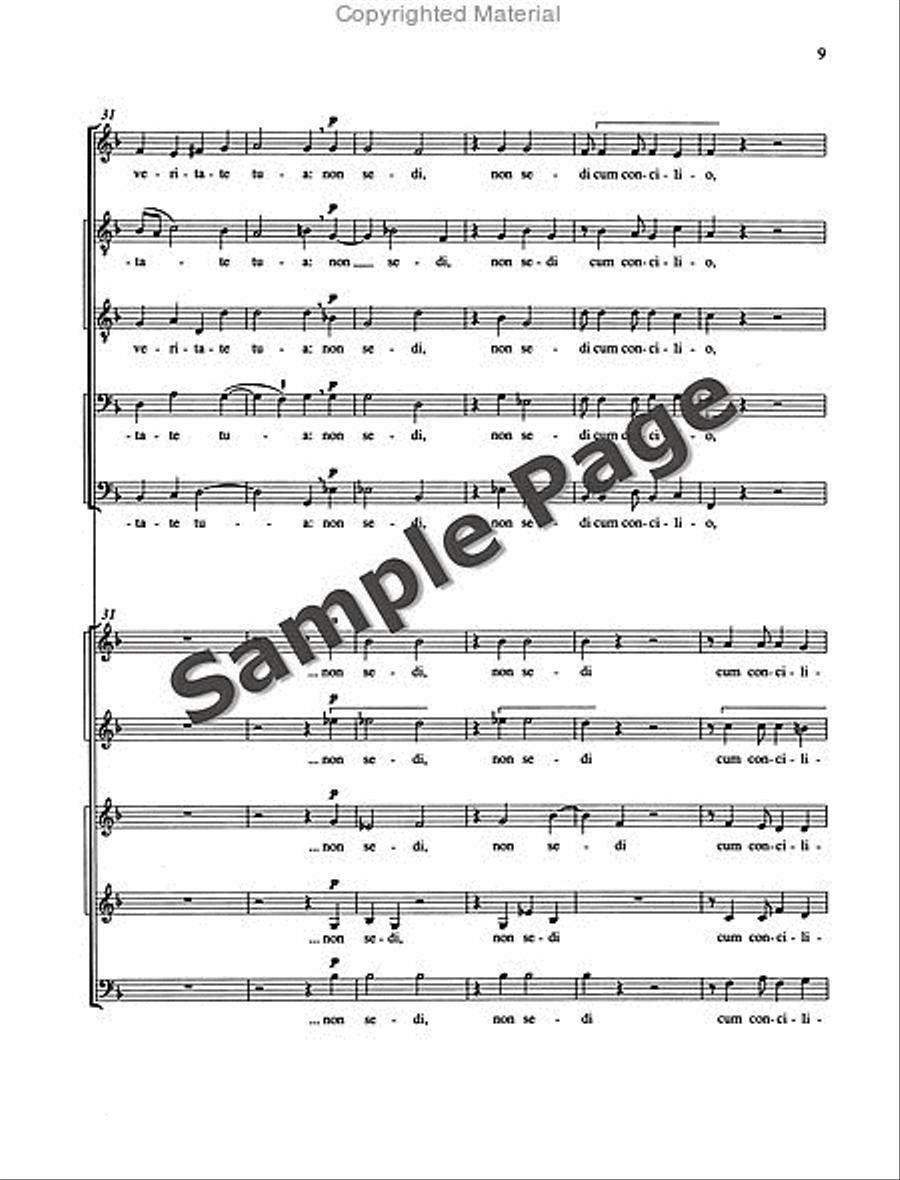 Judica me Mixed Choir scores gallery preview page 10