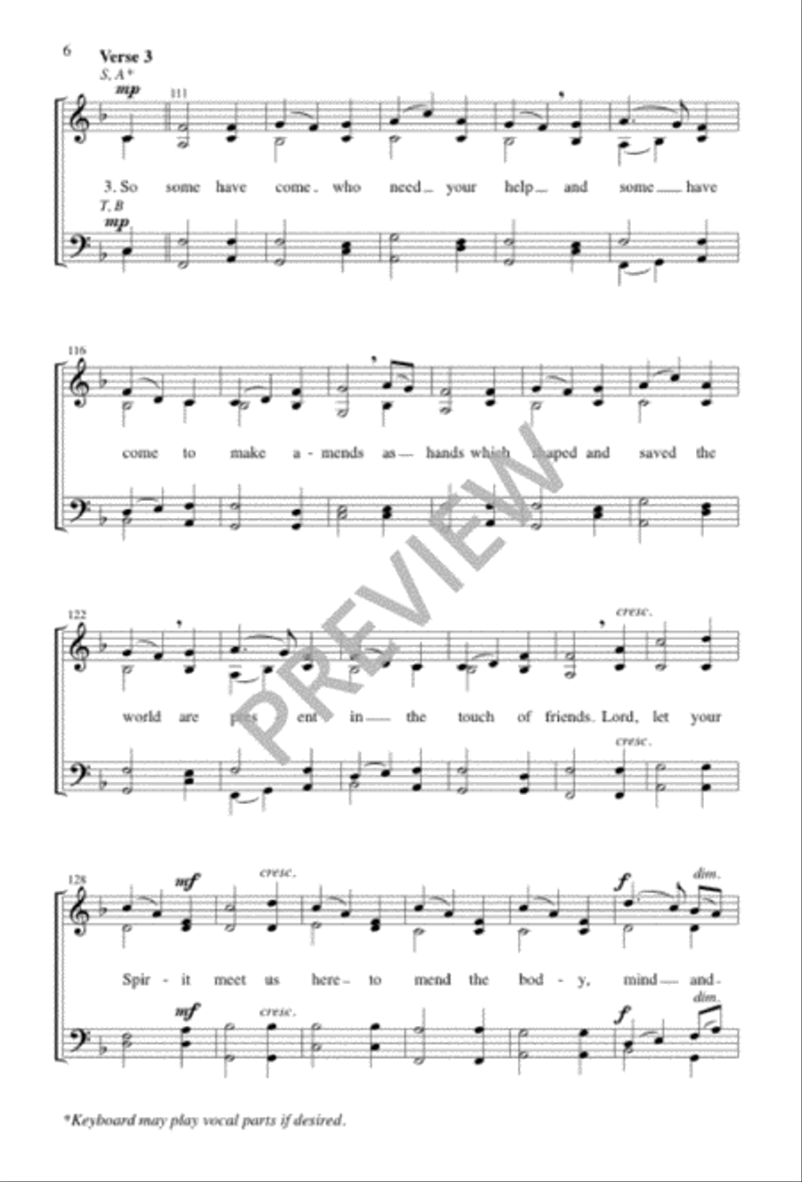 We Cannot Measure How You Heal 4-Part scores gallery preview page 6