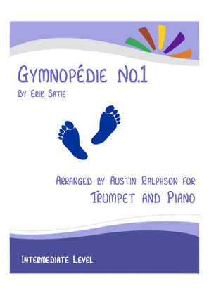 Book cover for Gymnopedie No.1 - trumpet and piano with FREE BACKING TRACK