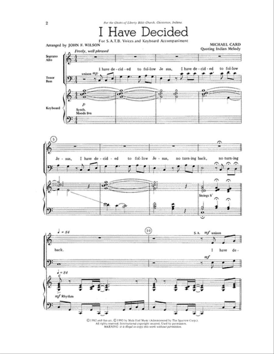 I Have Decided I Have Decided 4-Part scores gallery preview page 2