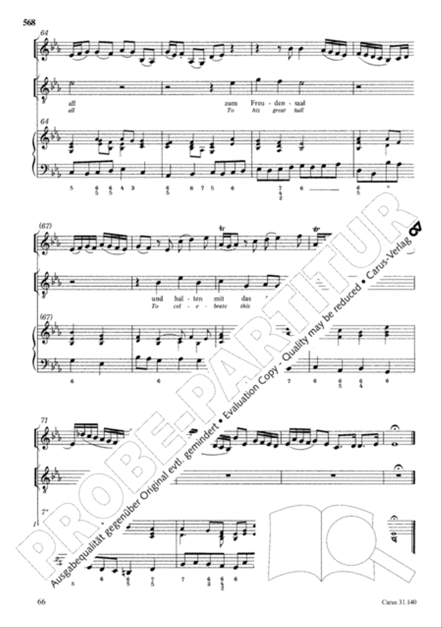 The Complete Sacred Vocal Works (Das geistliche Vokalwerk) Voice scores gallery preview page 569