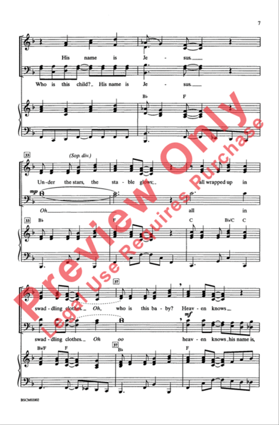 Who Is This Tiny King? 4-Part scores gallery preview page 6