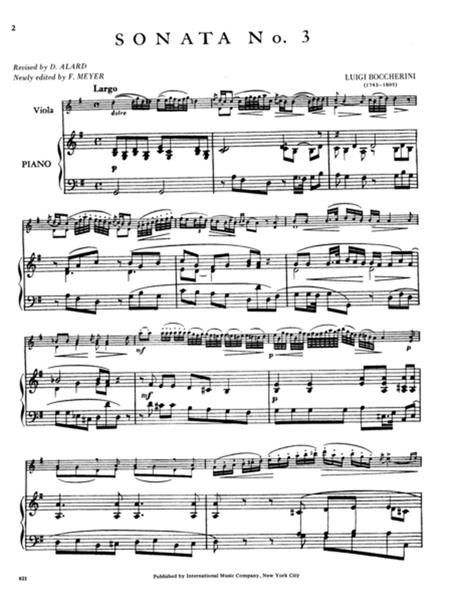 Sonata No. 3 In G Major