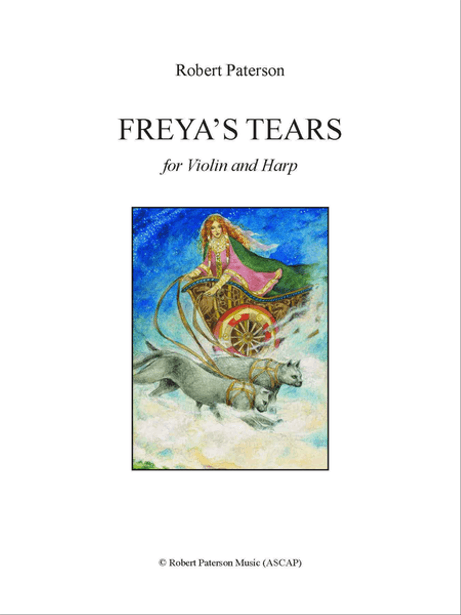 Freya's Tears (score and parts) Harp scores gallery preview page 1