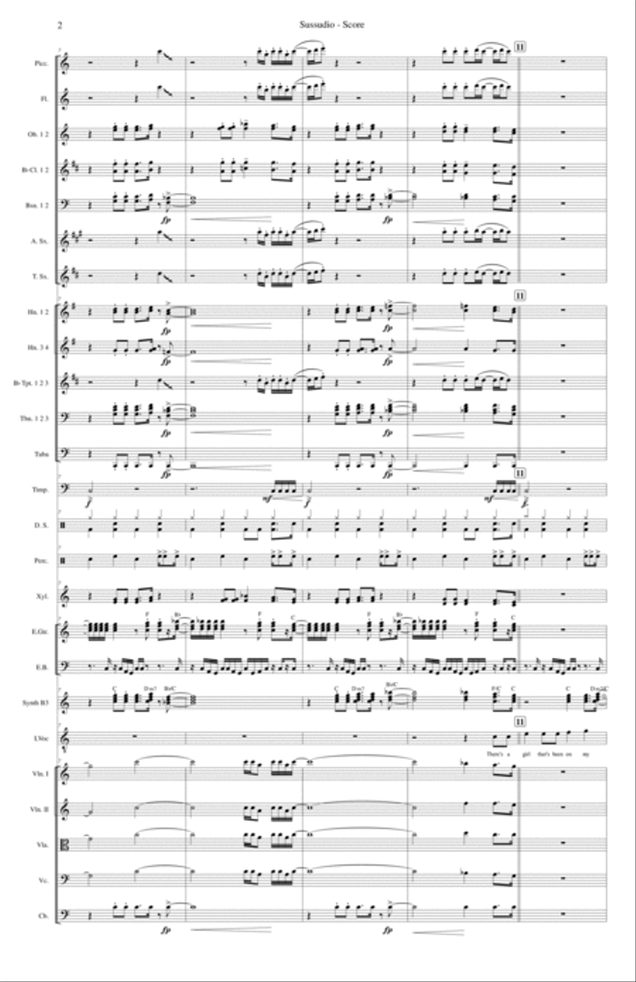 Sussudio Full Orchestra scores gallery preview page 2