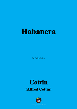 Book cover for Cottin-Habanera,for Guitar