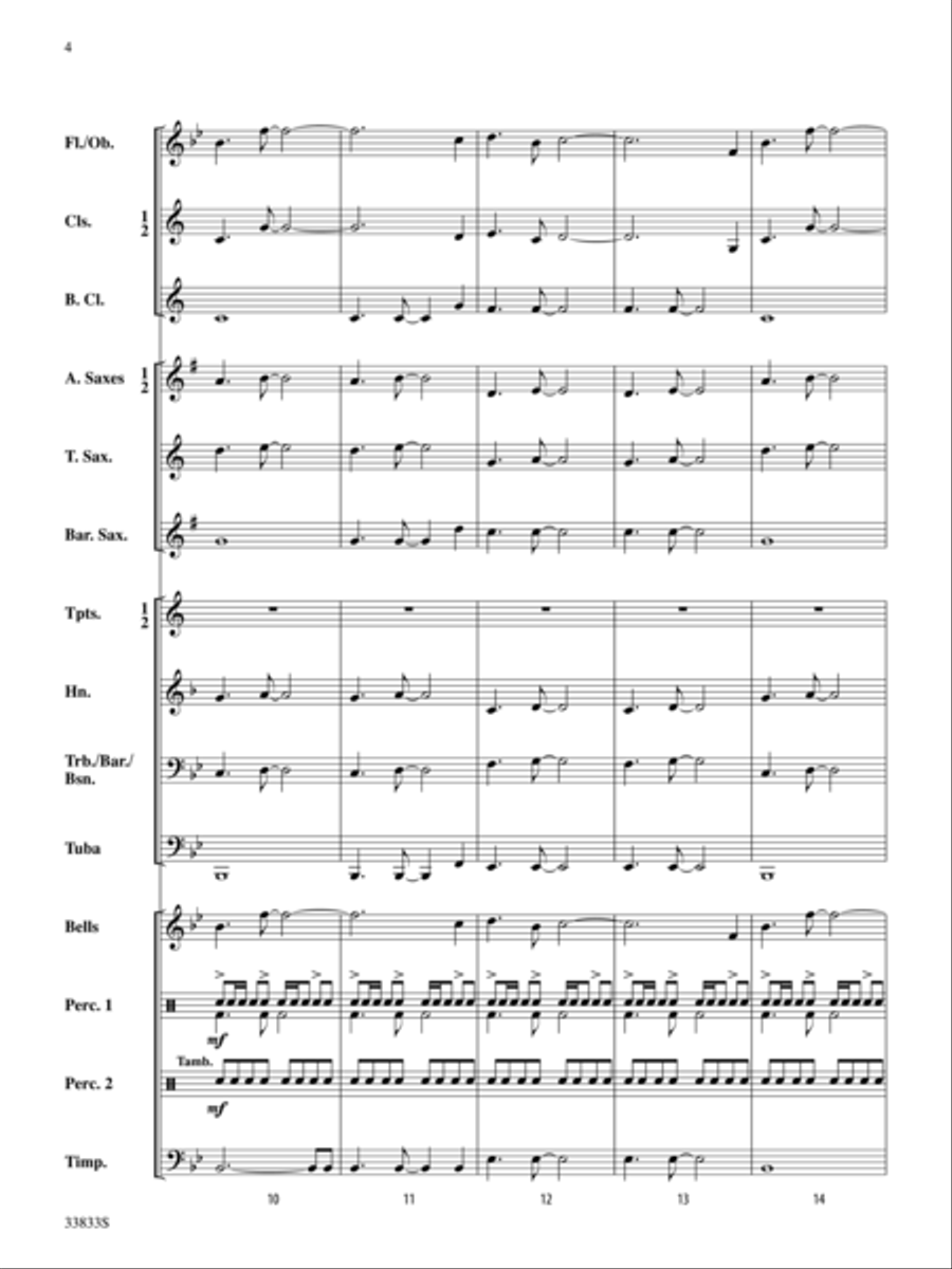 Stonybrook Overture Concert Band scores gallery preview page 4