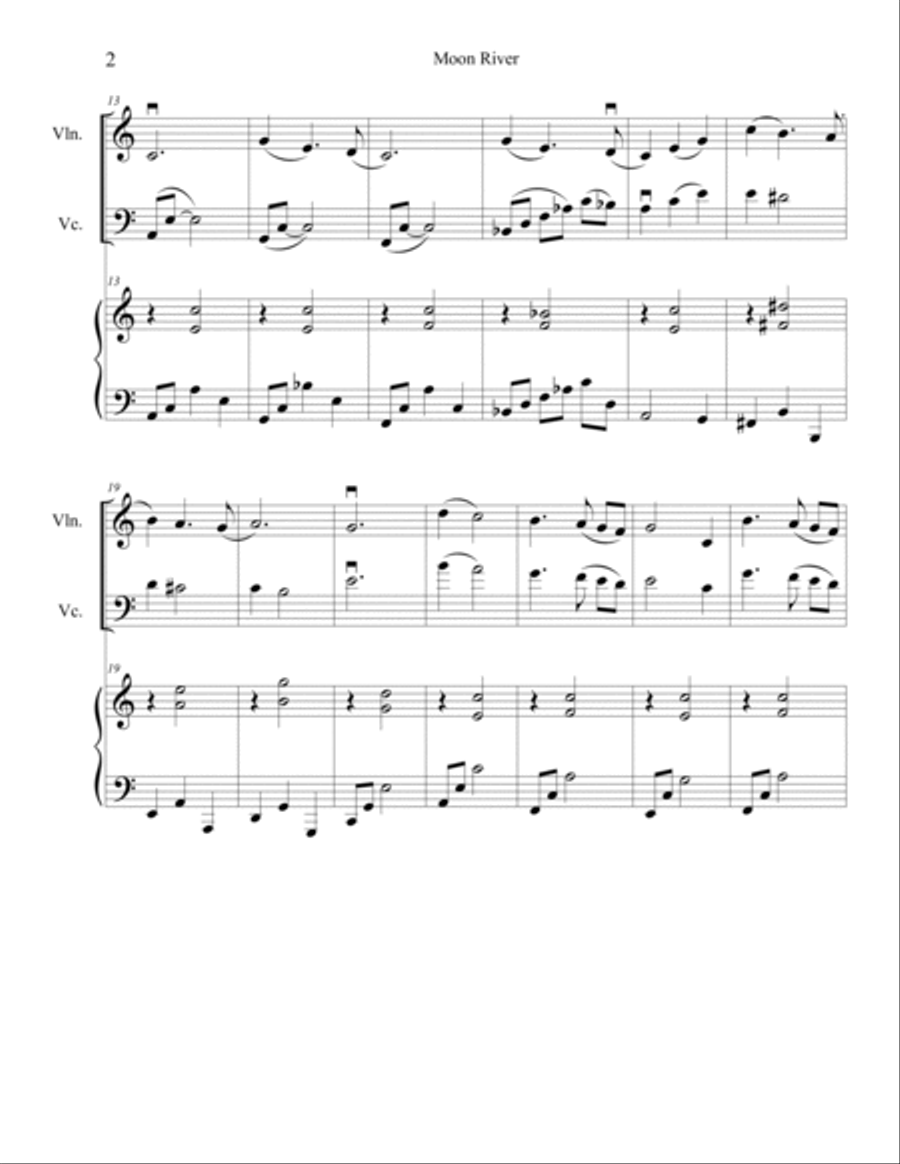 Moon River Small Ensemble scores gallery preview page 3