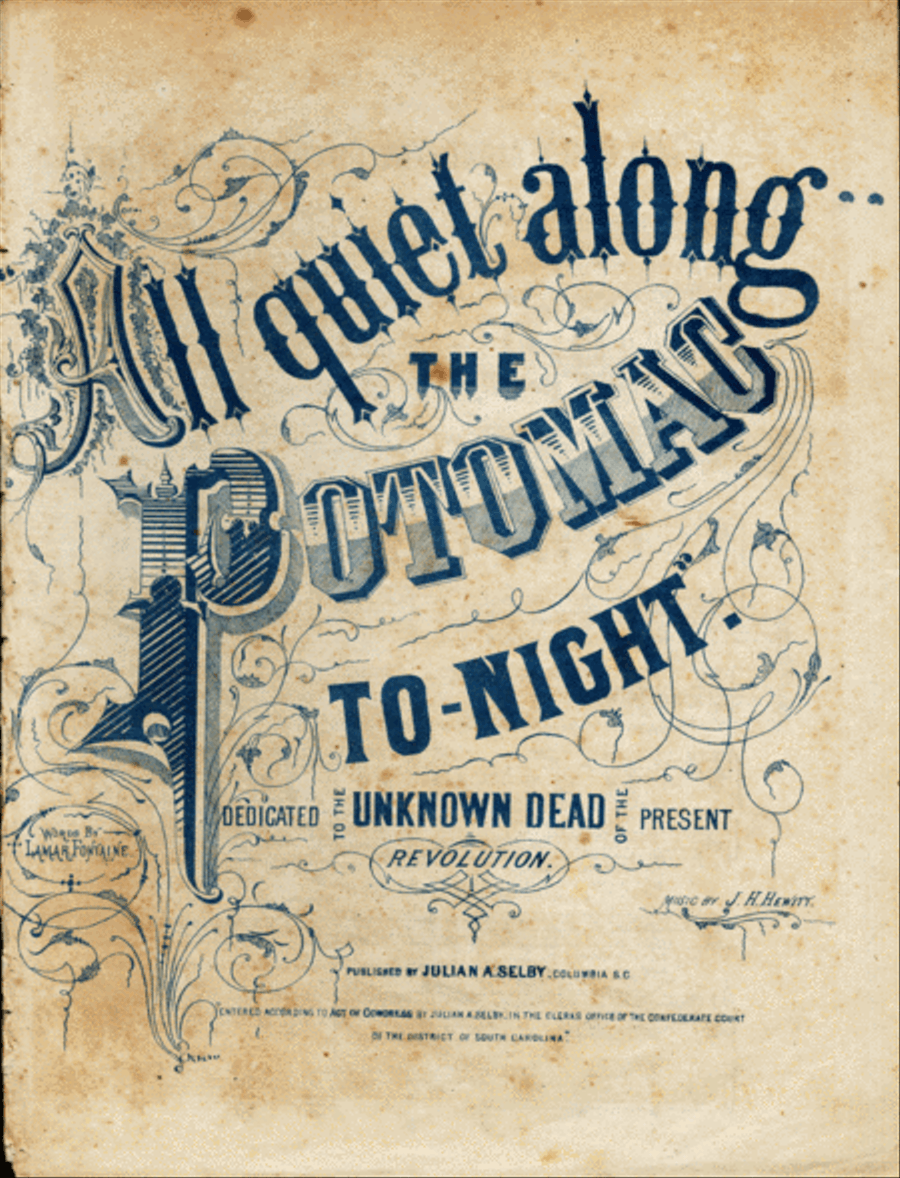 All Quiet Along the Potomac To-night Voice scores gallery preview page 1