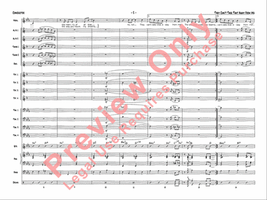 They Can't Take That Away from Me Jazz Ensemble scores gallery preview page 5