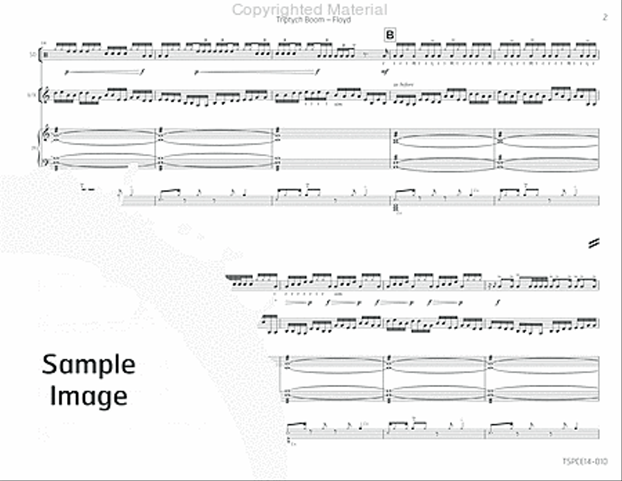 Triptych Boom Percussion Ensemble scores gallery preview page 6