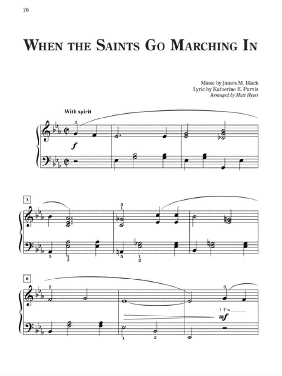 Pure & Simple Gospel Easy Piano scores gallery preview page 5