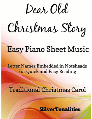 Dear Old Christmas Story Easy Piano Sheet Music