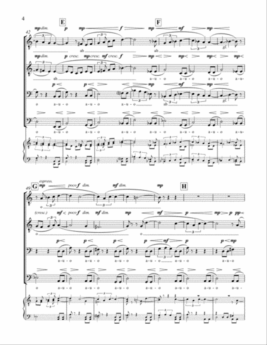 Vocalise TTBB scores gallery preview page 5