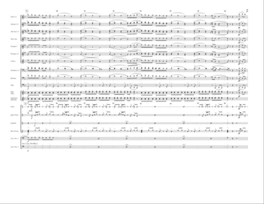 Lips Are Movin - Full Score Marching Band scores gallery preview page 2