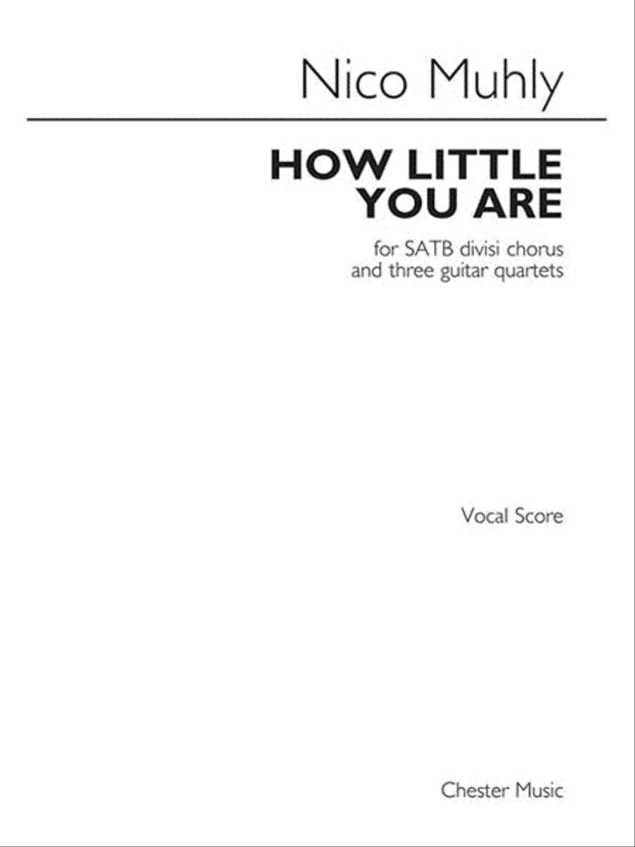 How Little You Are Mixed Choir scores gallery preview page 1
