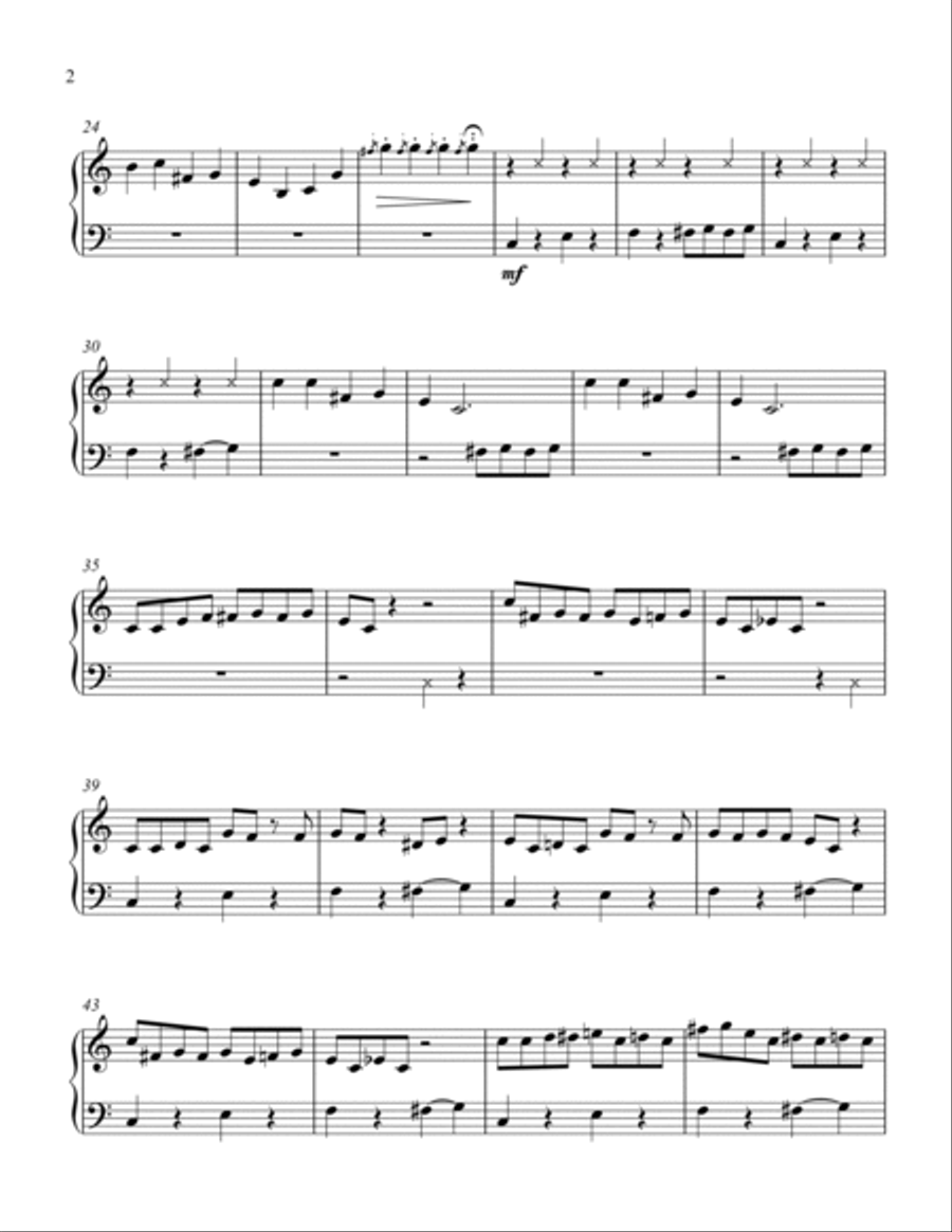 Struttin' Along Snappily Piano Solo scores gallery preview page 2