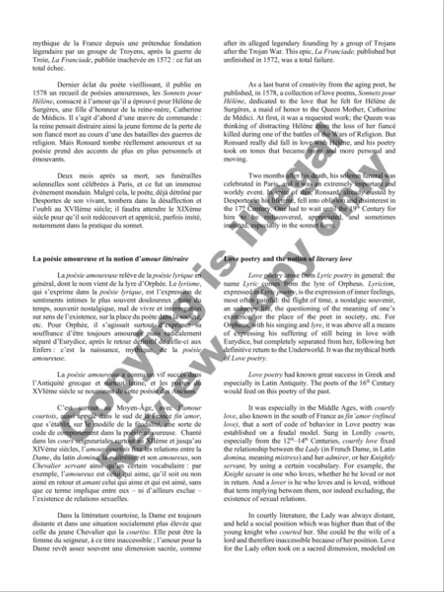 Songs of Gouvy, Volume 1: 40 poèmes de Pierre de Ronsard; 12 poèmes de La Pleïade Piano Accompaniment scores gallery preview page 9