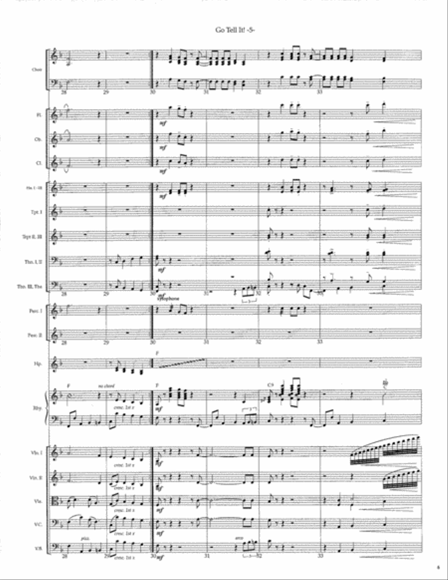 Go Tell It! SSATB scores gallery preview page 7