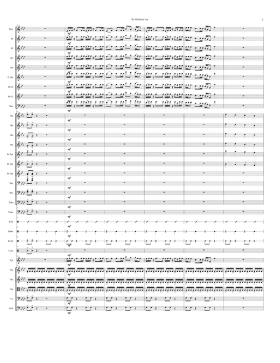 We Will Rock You A Cappella scores gallery preview page 4