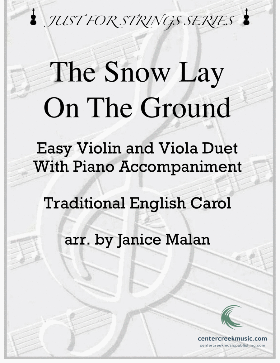 The Snow Lay On The Ground Easy Violin/Viola Duet image number null