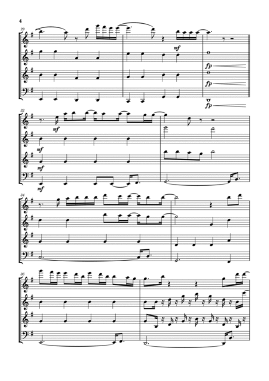 Carried Away Woodwind Quartet scores gallery preview page 5