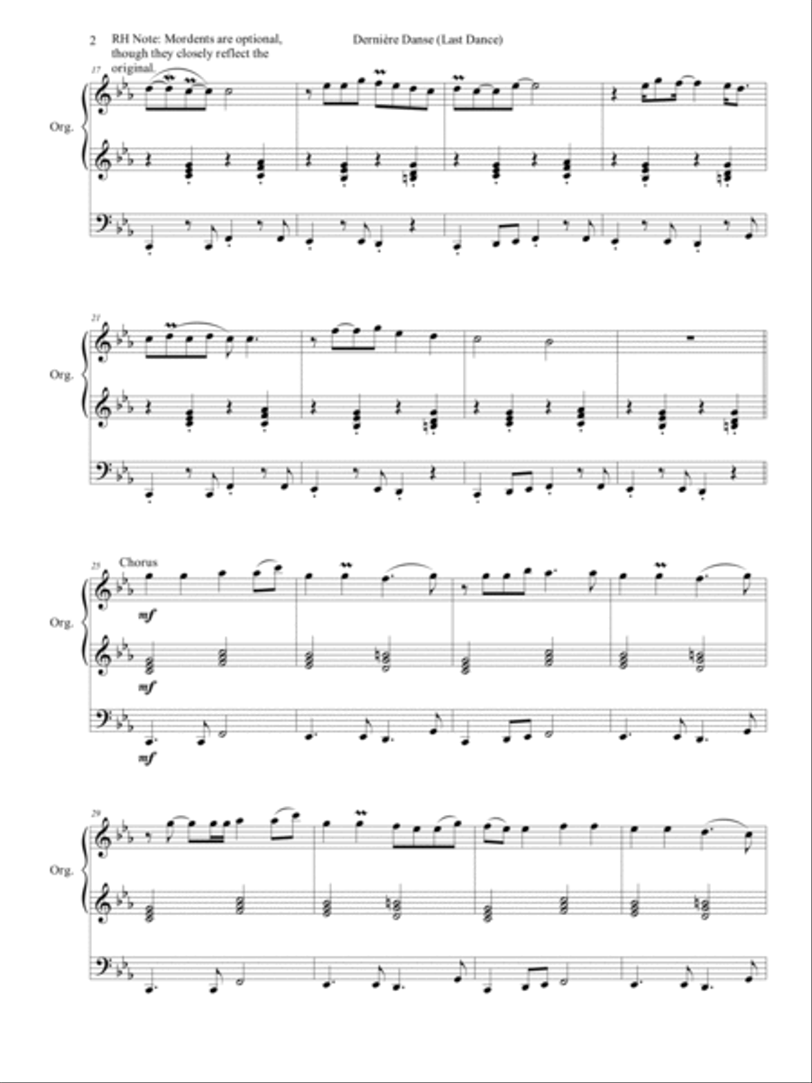 Derniere Danse Organ Solo scores gallery preview page 3