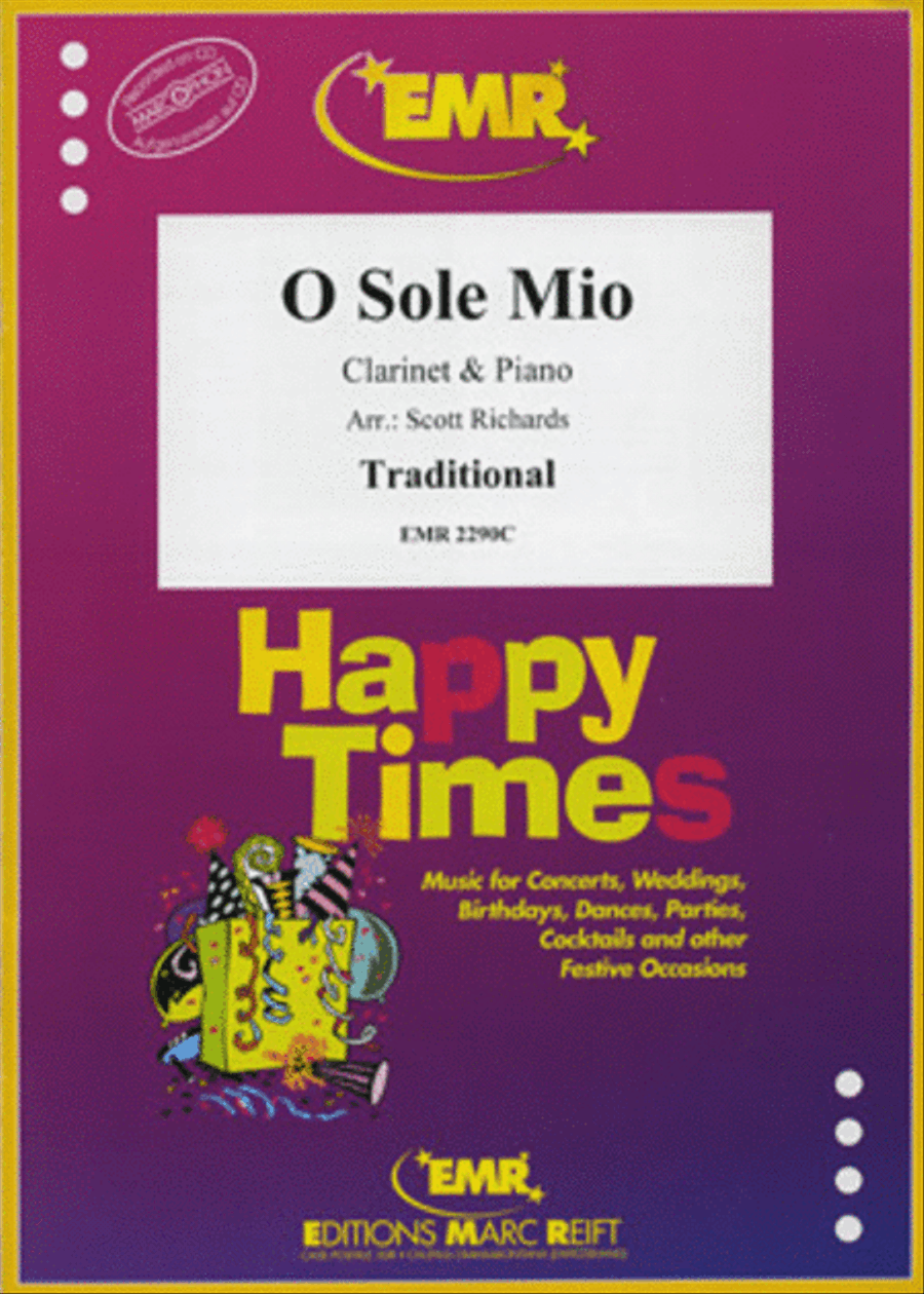 O Sole Mio Clarinet Solo scores gallery preview page 1