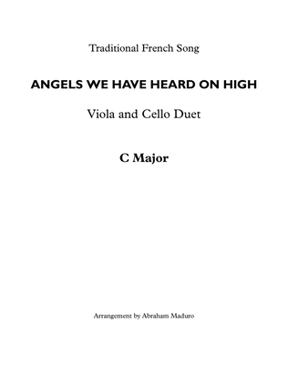 Book cover for Angels We Have Heard On High Viola and Cello Duet