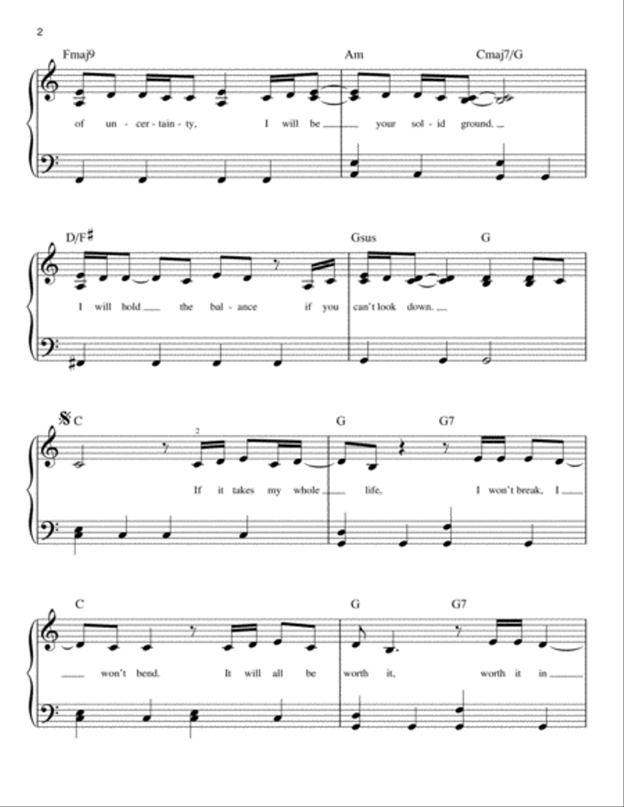 Answer Easy Piano scores gallery preview page 2